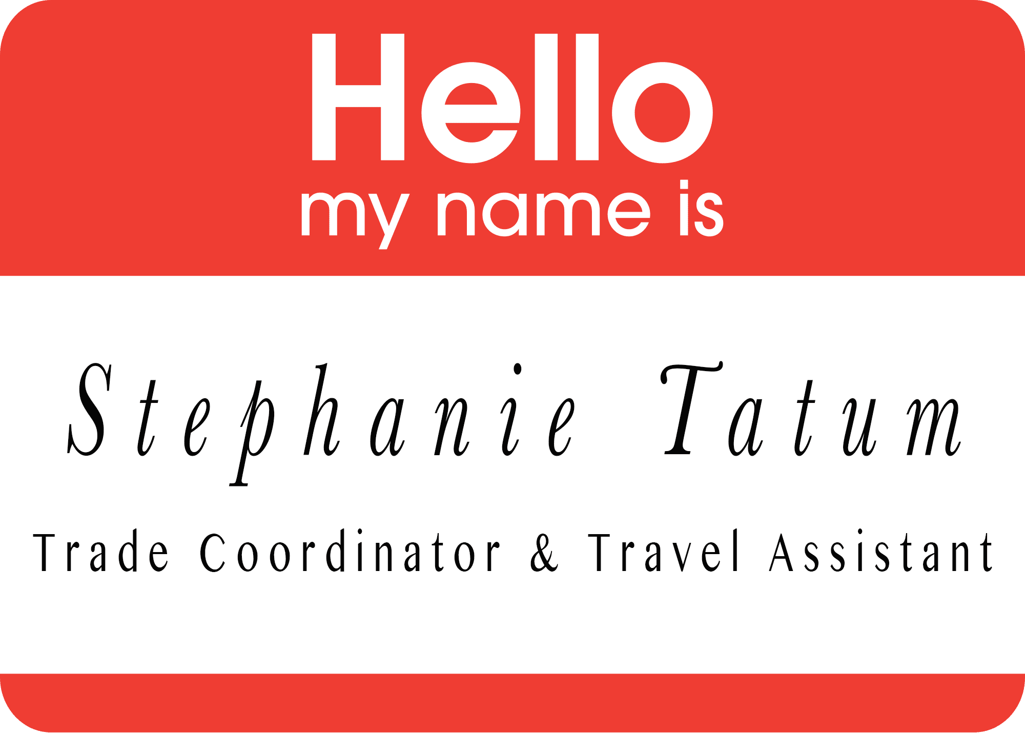 Name Sticker - Stephanie